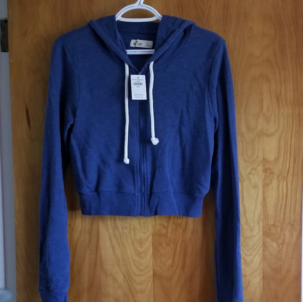 Hollister crop hoodie